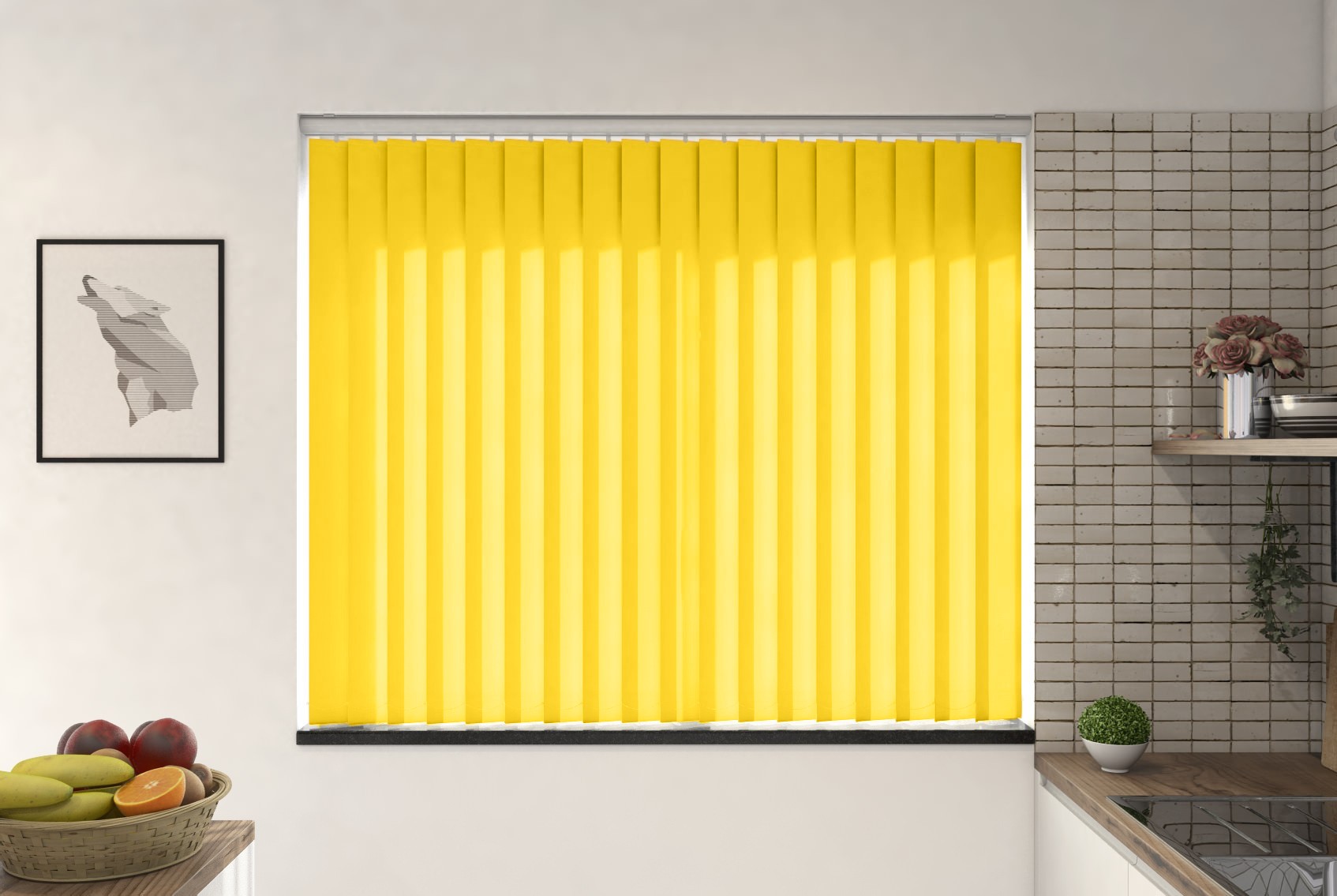 Verona Sunshine Dimout Cordless Vertical Blind