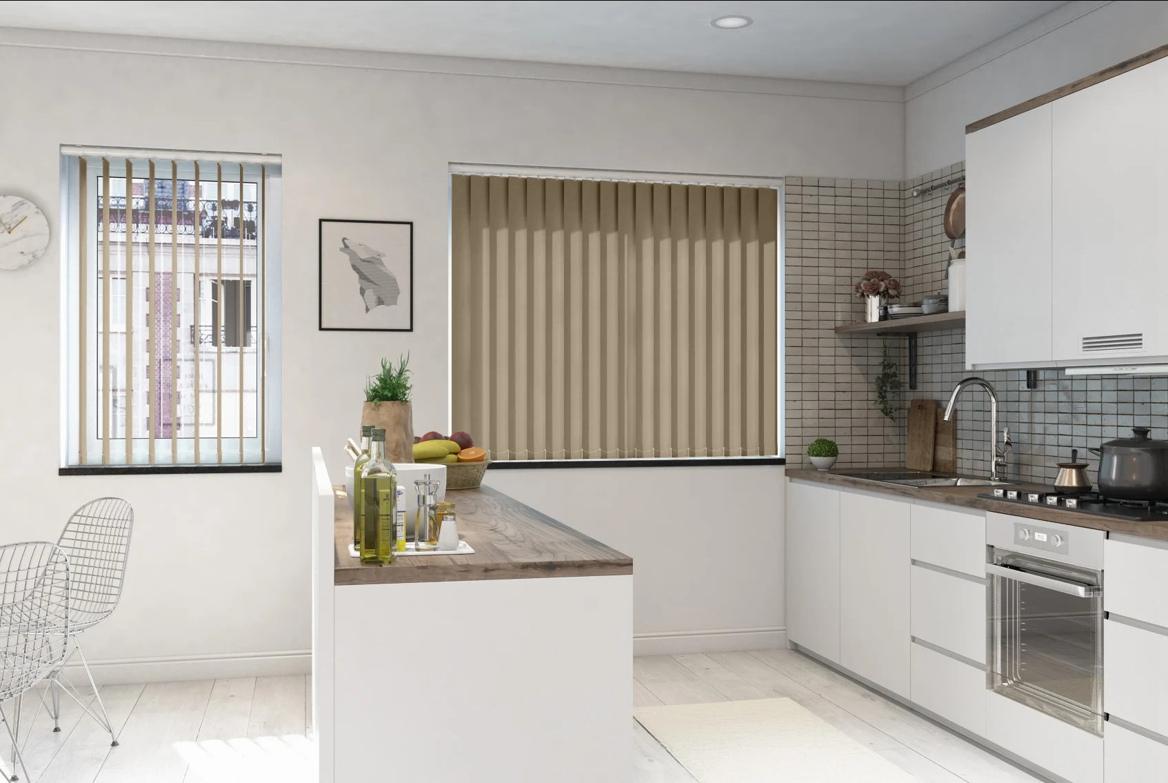 Verona Tan Dimout Vertical Blind