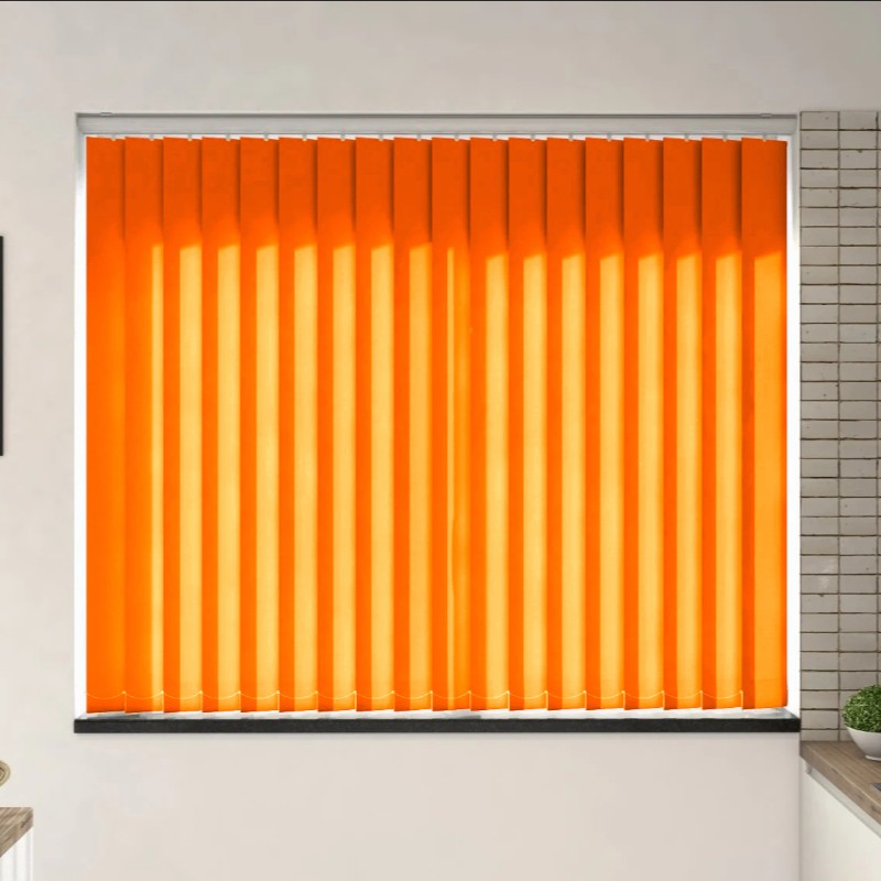 Verona Tangerine Dimout Vertical Blind