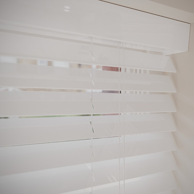 White Gloss Faux Wood