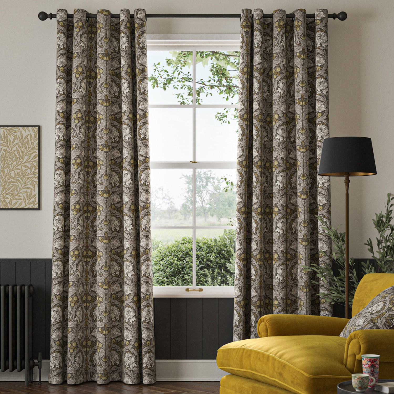 William Morris African Marigold Iron Curtain