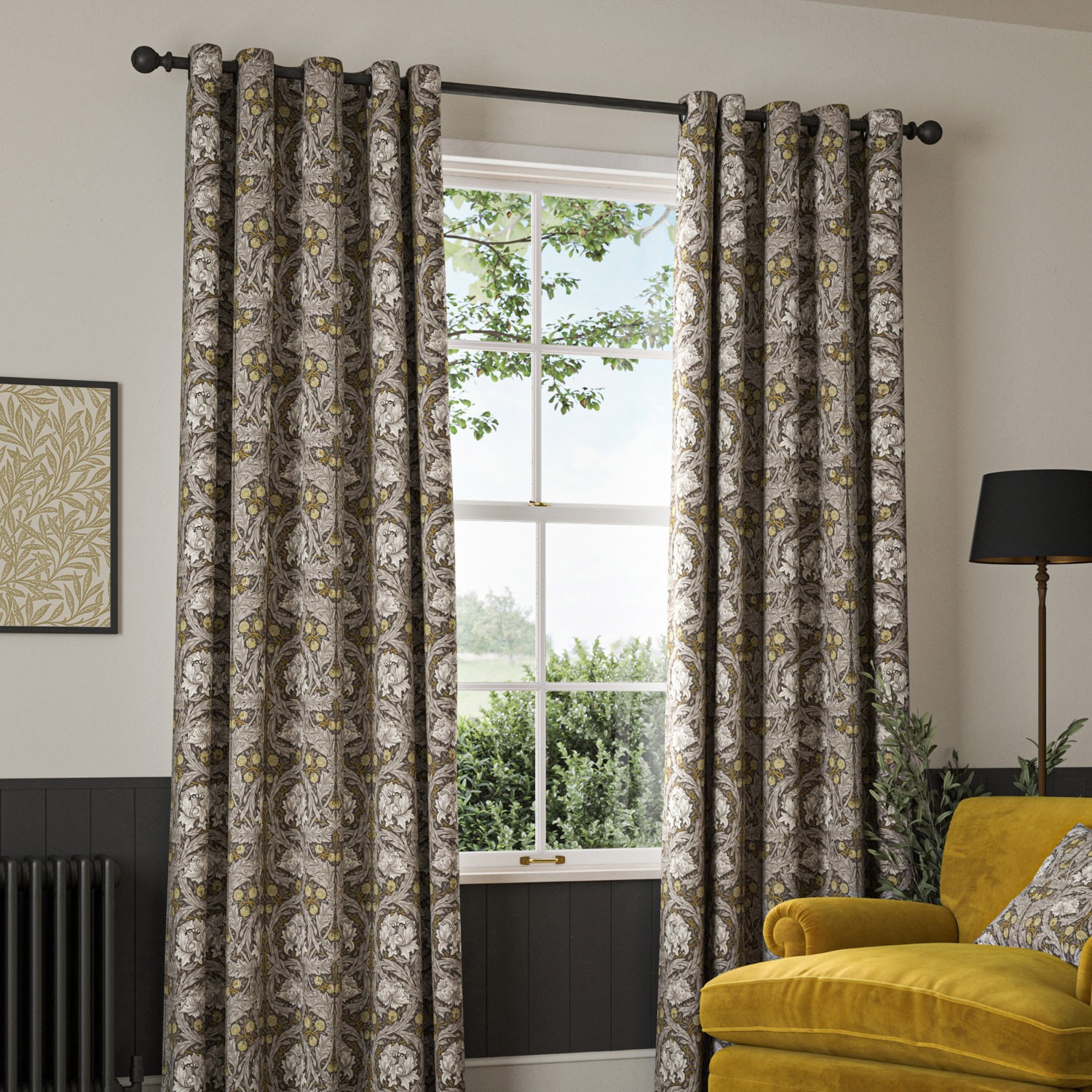 William Morris African Marigold Iron Curtain