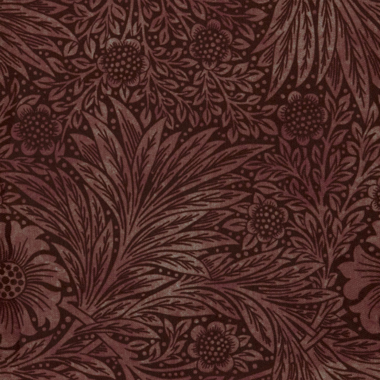 William Morris Marigold Velvet Berry Curtain