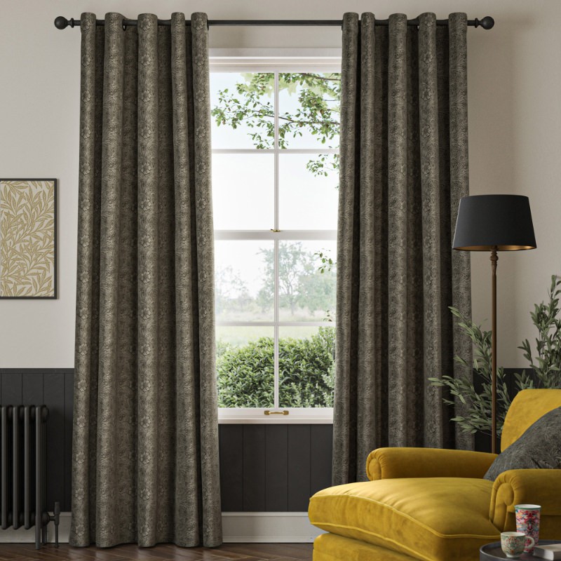 William Morris Marigold Velvet Iron Curtains