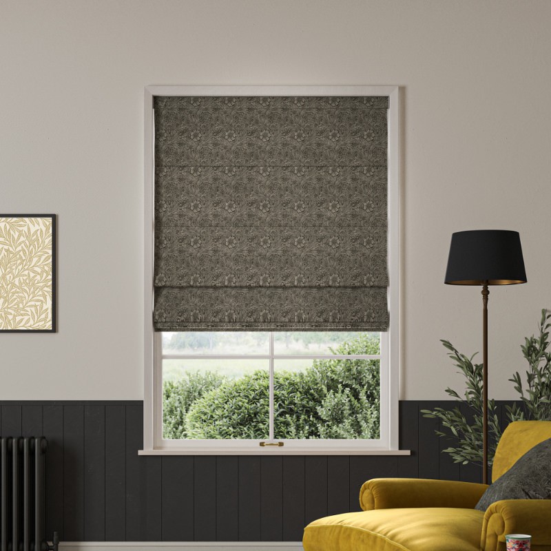 William Morris Marigold Velvet Iron Roman Blind