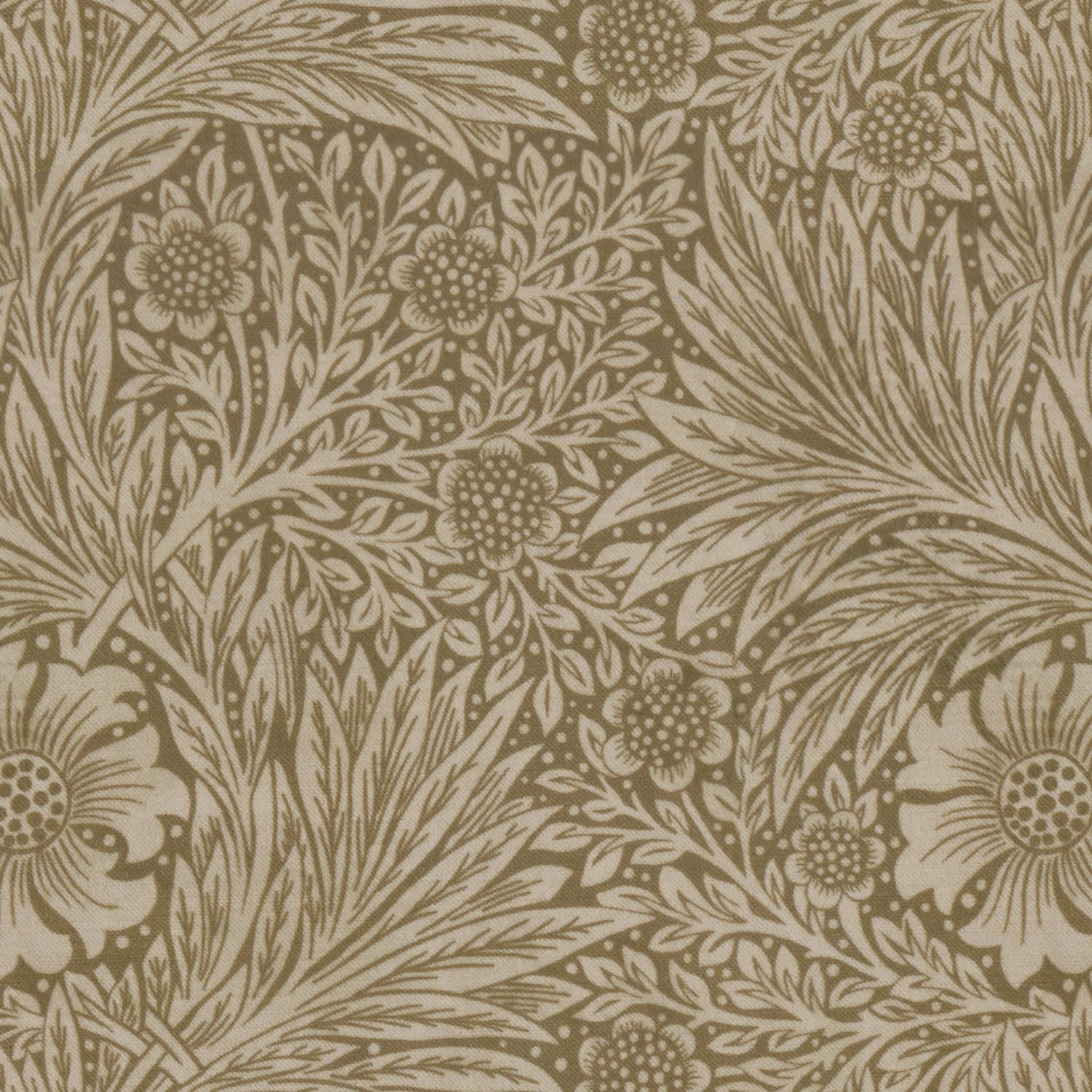 William Morris Marigold Velvet Jute Curtain