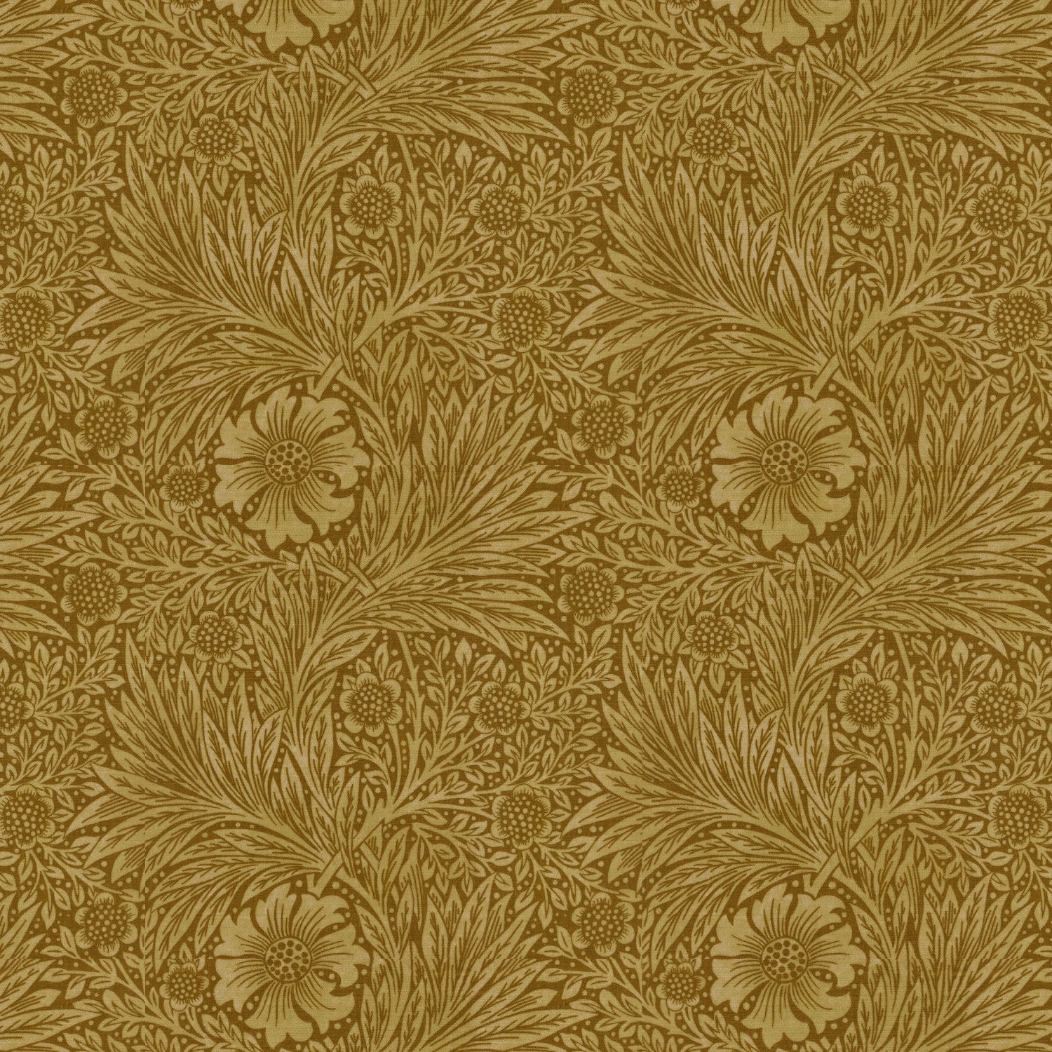 William Morris Marigold Velvet Ochre Curtain