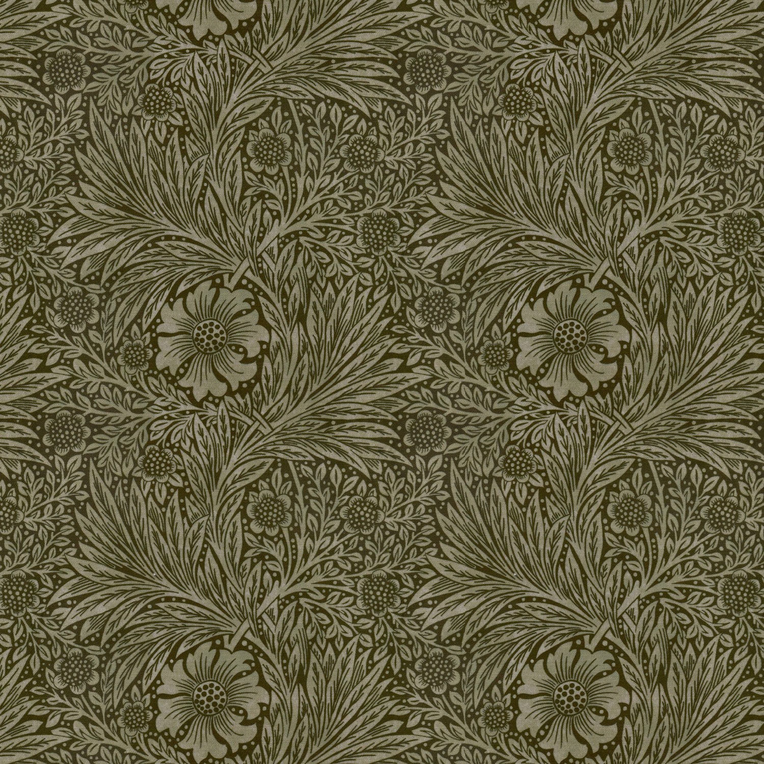 William Morris Marigold Velvet Sage Curtain