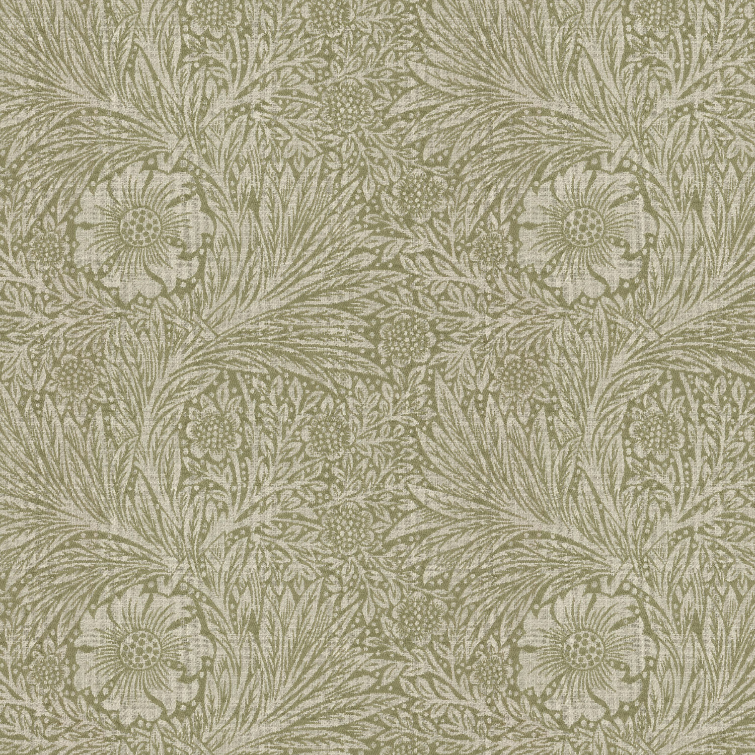 William Morris Marigold Woven Nettle Curtain