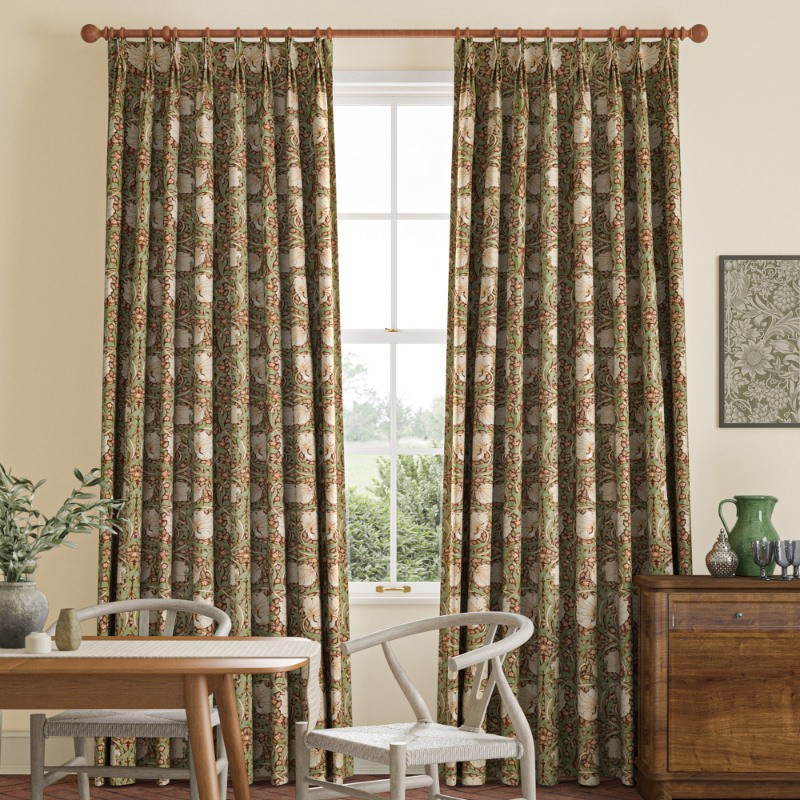William Morris Pimpernel Brick Curtain
