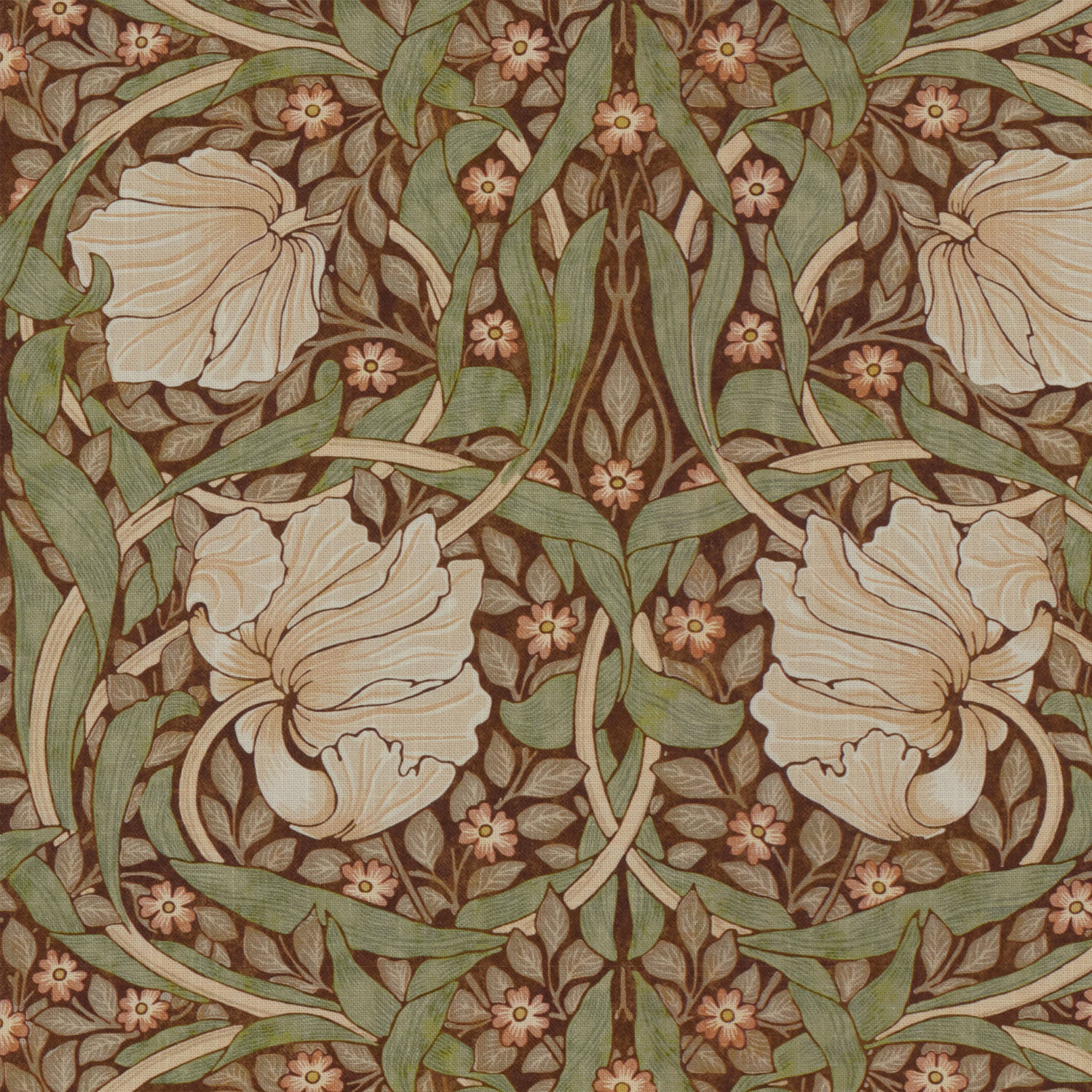 William Morris Pimpernel Brick Curtain