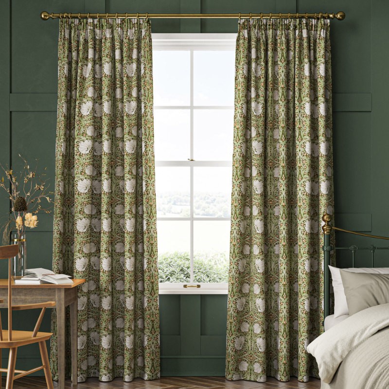 William Morris Pimpernel Nettle Curtain