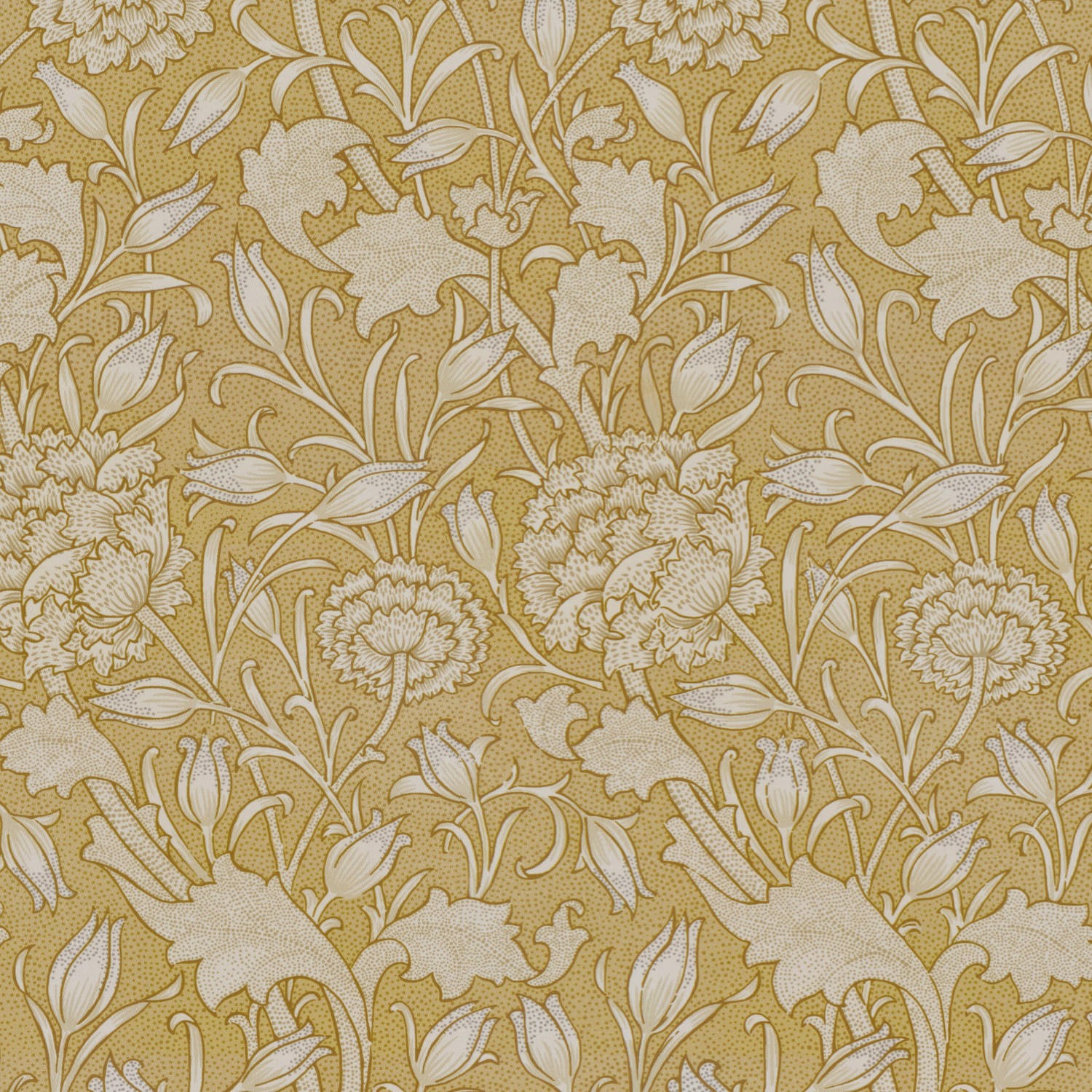 William Morris Wild Tulip Ochre Curtain