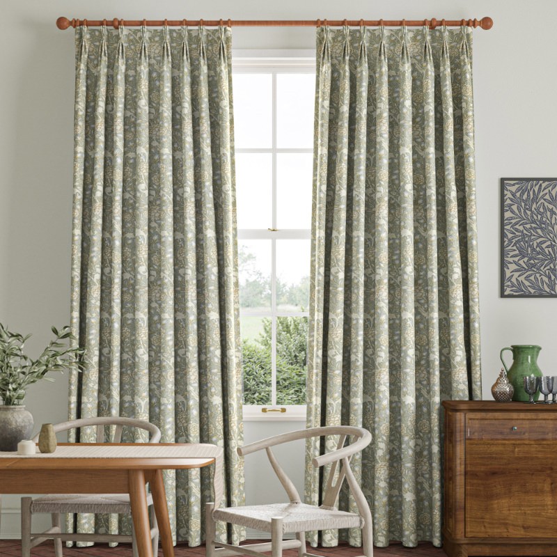 William Morris Wild Tulip Sage Curtain