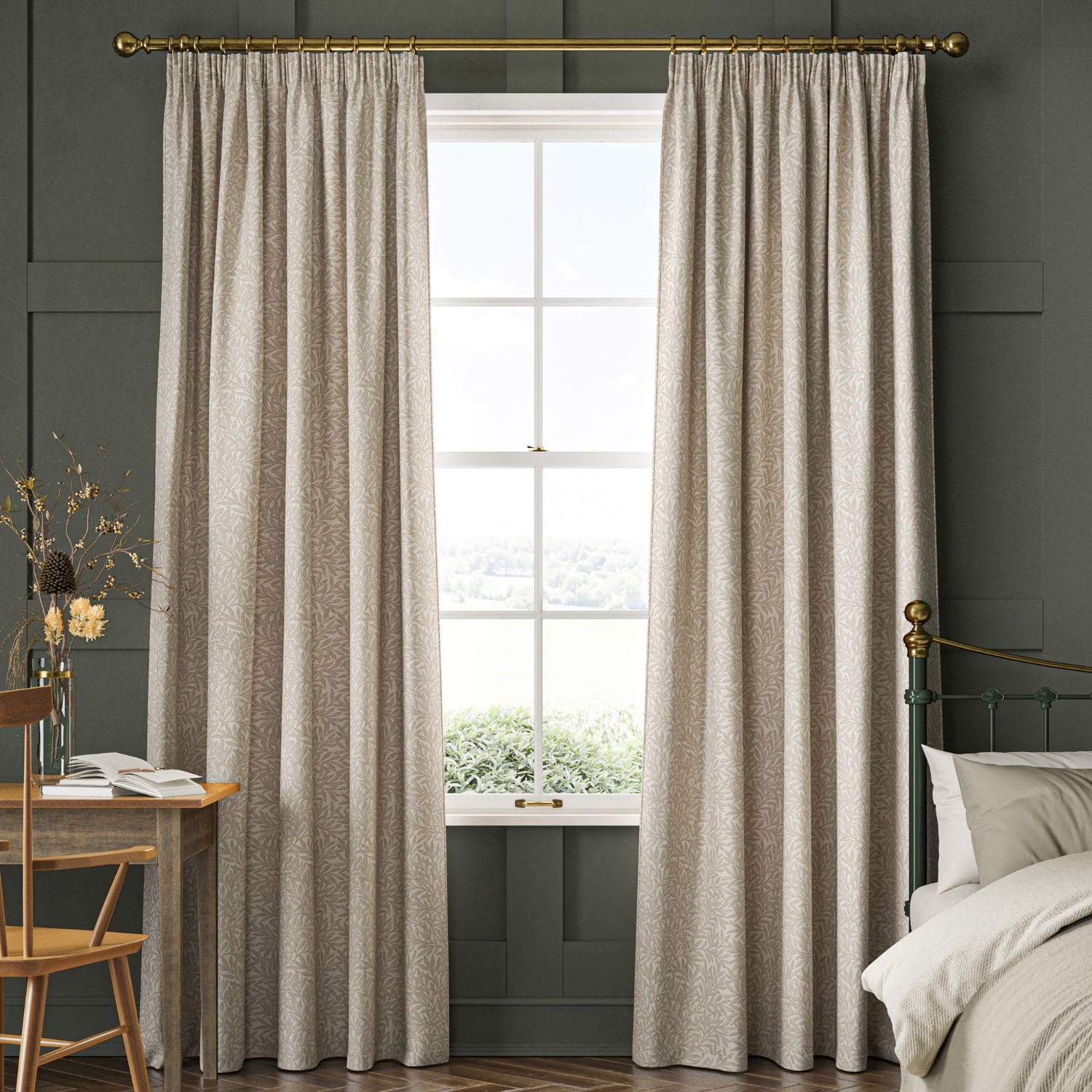William Morris Willow Jute Curtain