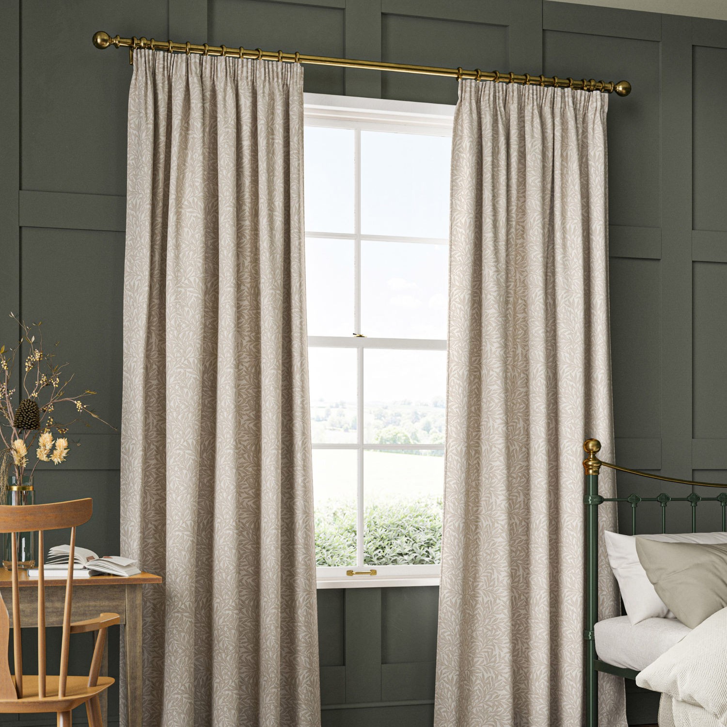 William Morris Willow Jute Curtain