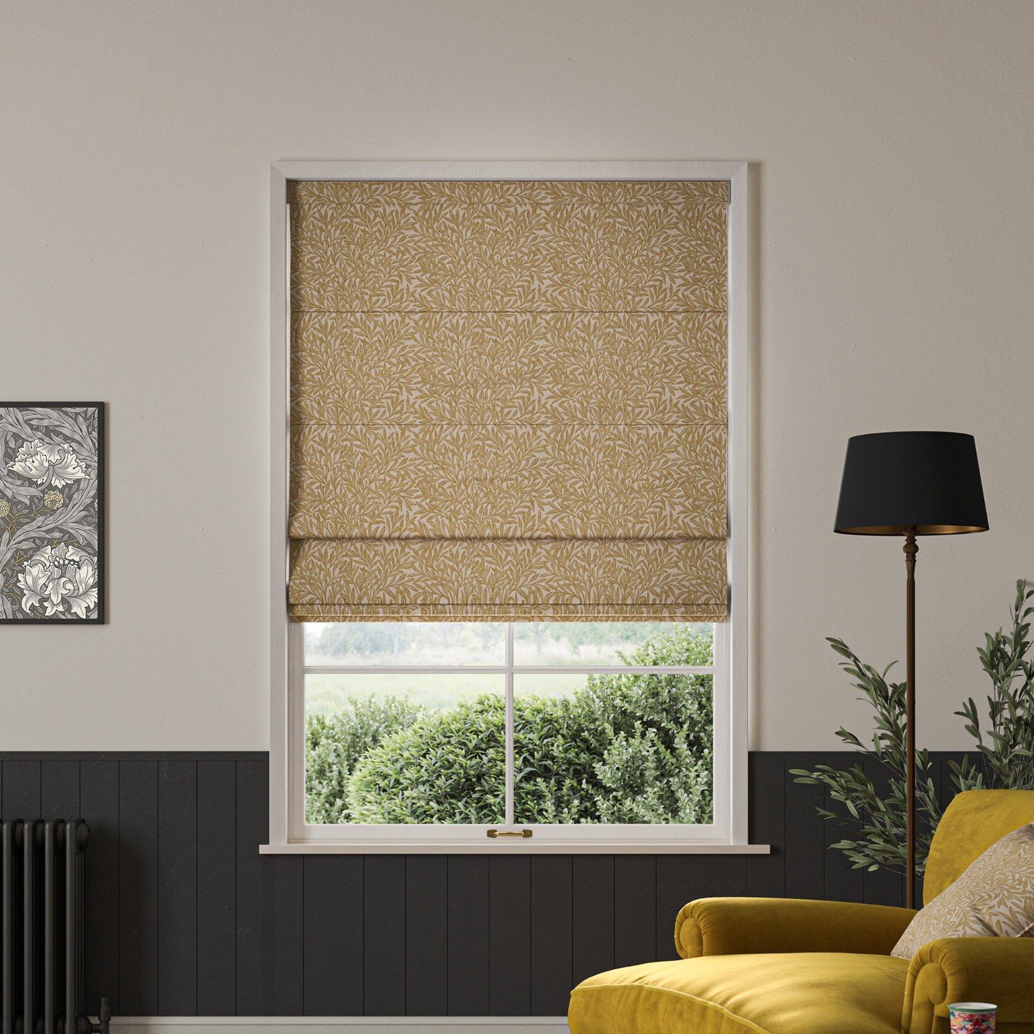 William Morris Willow Weld Roman Blind