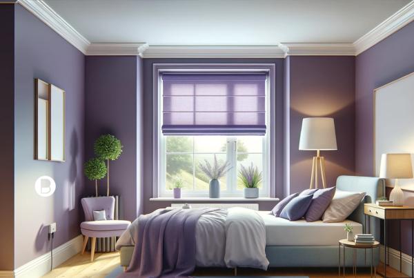 What Colour Blinds & Curtains Go With Purple Walls?