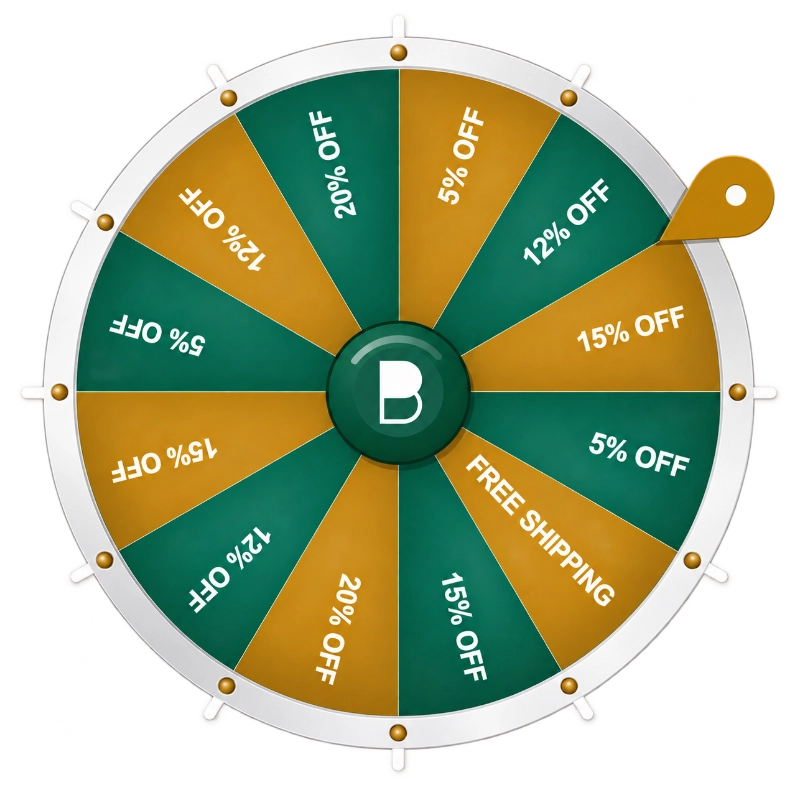 Spin the wheel to reveal your saving